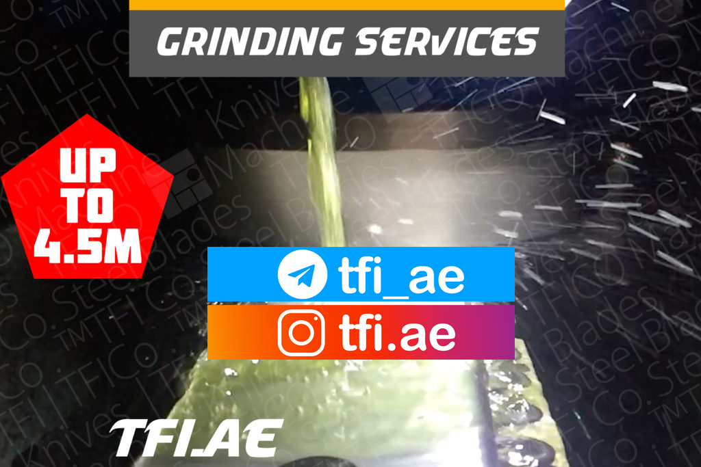 grinding, sharpening, services, tfico, machine knives, steel blades, uae, dubai, qatar, tungsten, shear blade, long , shine cut